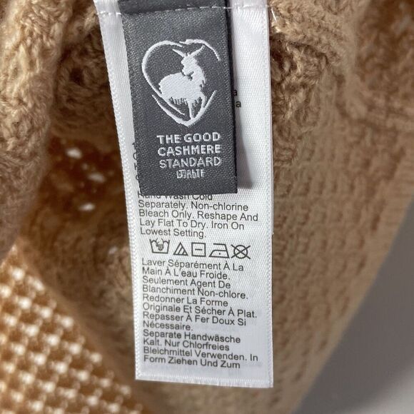 J.CREW Cashmere Top Women Small Tan NEW Pointelle Sleeveless Sweater BZ496 - Picture 9 of 12